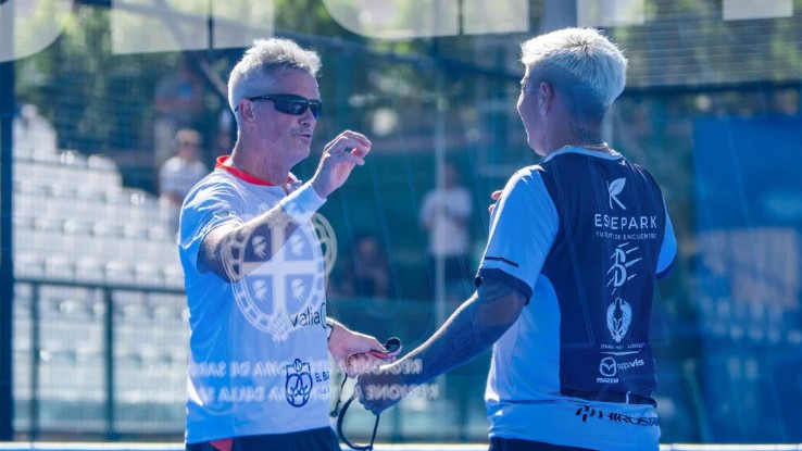 Miguel Lamperti e Tolito Aguirre a Cagliari 16.07.2024 foto credit Padelfip.com