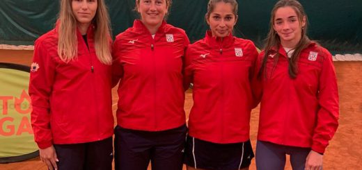 Formazione Tc Cagliari Da sinistra: Gergana Topalova, Nuria Brancaccio, Barbara Dessolis, Marcella Dessolis