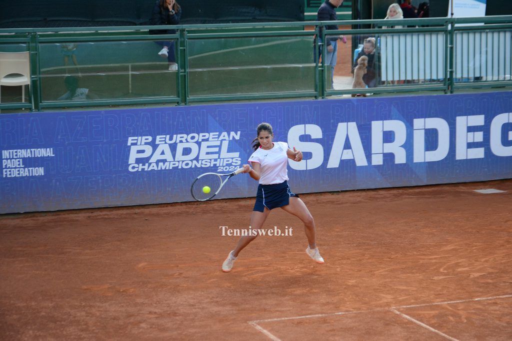 Barbara Dessolis (Tc Cagliari) nei play-out contro il Park Genova (24.11.2024)