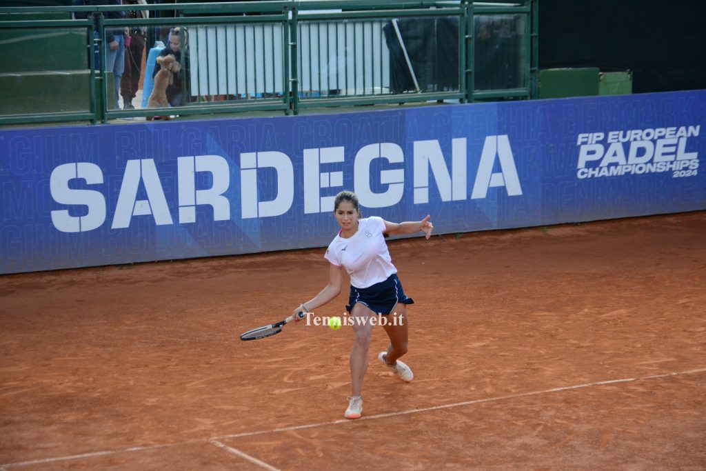 Barbara Dessolis (Tc Cagliari) nei play-out contro il Park Genova (24.11.2024)